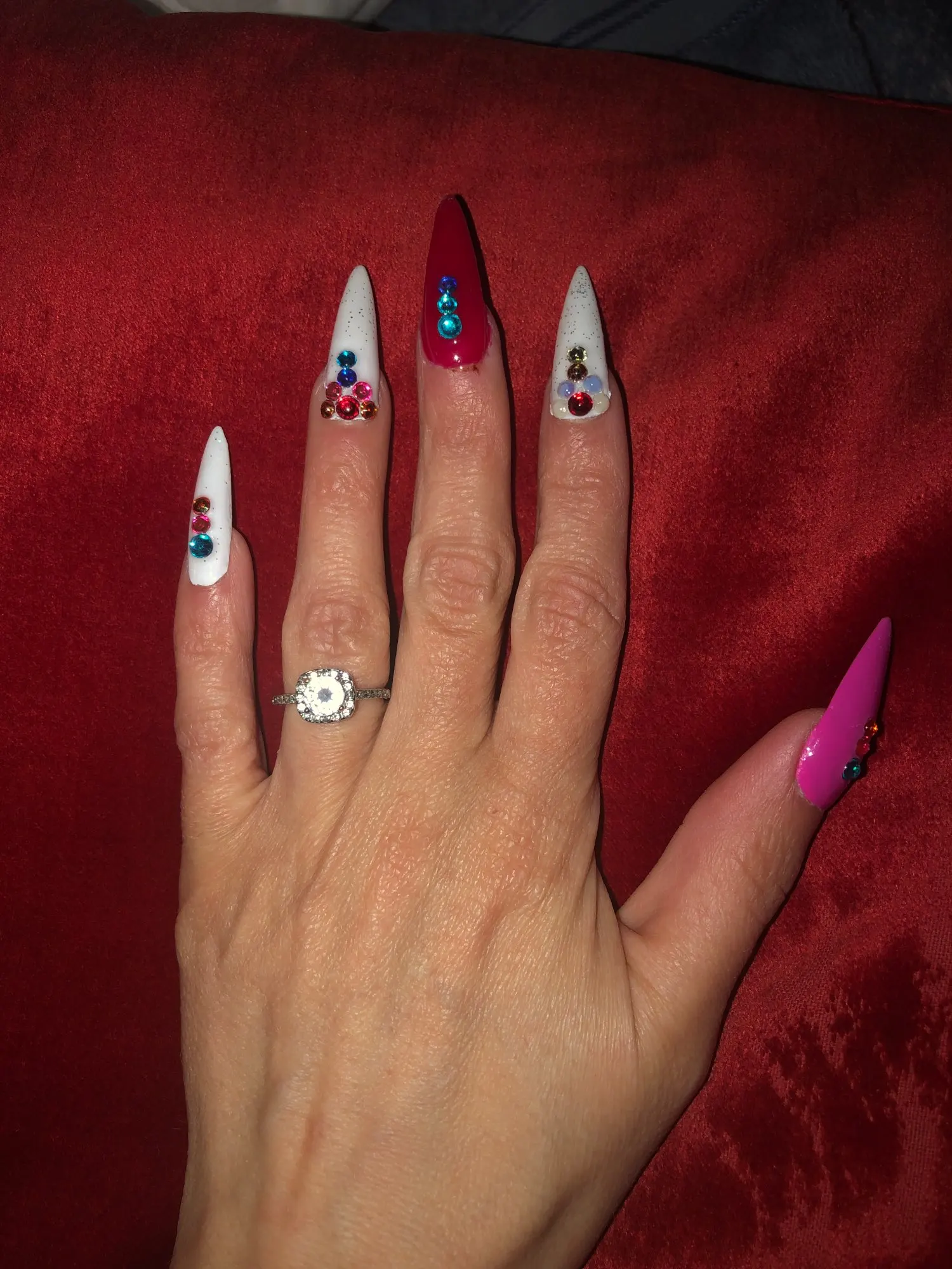 Classic Silver Color Wedding Rings photo review