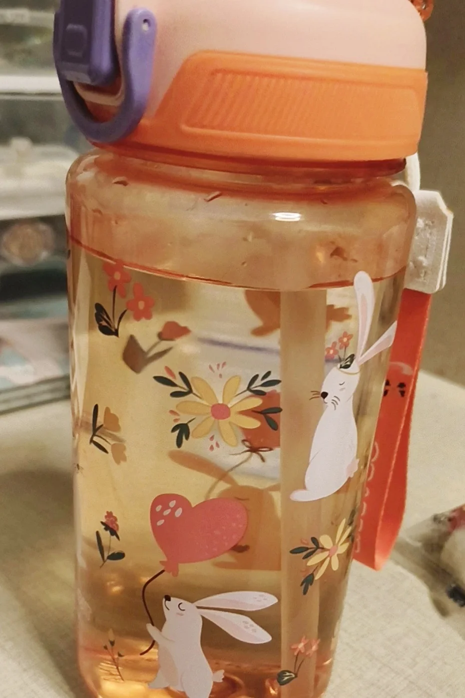 Botella de agua de dinosaurio de 600ml para niños, taza para sorber de agua con pajita de silicona, botellas de agua de plástico a prueba de fugas, taza de agua de verano para niños photo review