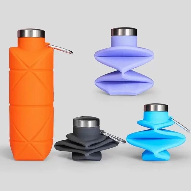 700ML Collapsible Water Bottle Leakproof Valve Reusable Silicone Foldable Travel Water Bottle for Gym Camping Hiking Travel 700ML Collapsible Water Bottle Leakproof Valve Reusable Silicone Foldable Travel Water Bottle for Gym Camping Hiking Travel