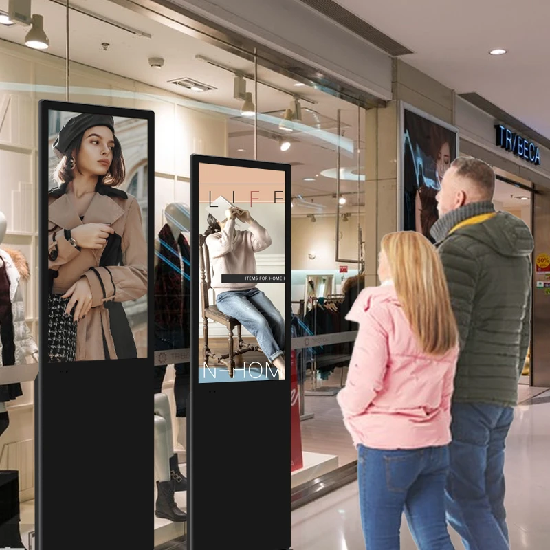 32 43 49 55 65 Inch Indoor LCD Display Touch Screen Kiosk 1920x1080 2k Android Display Floor Standing Digital Signage