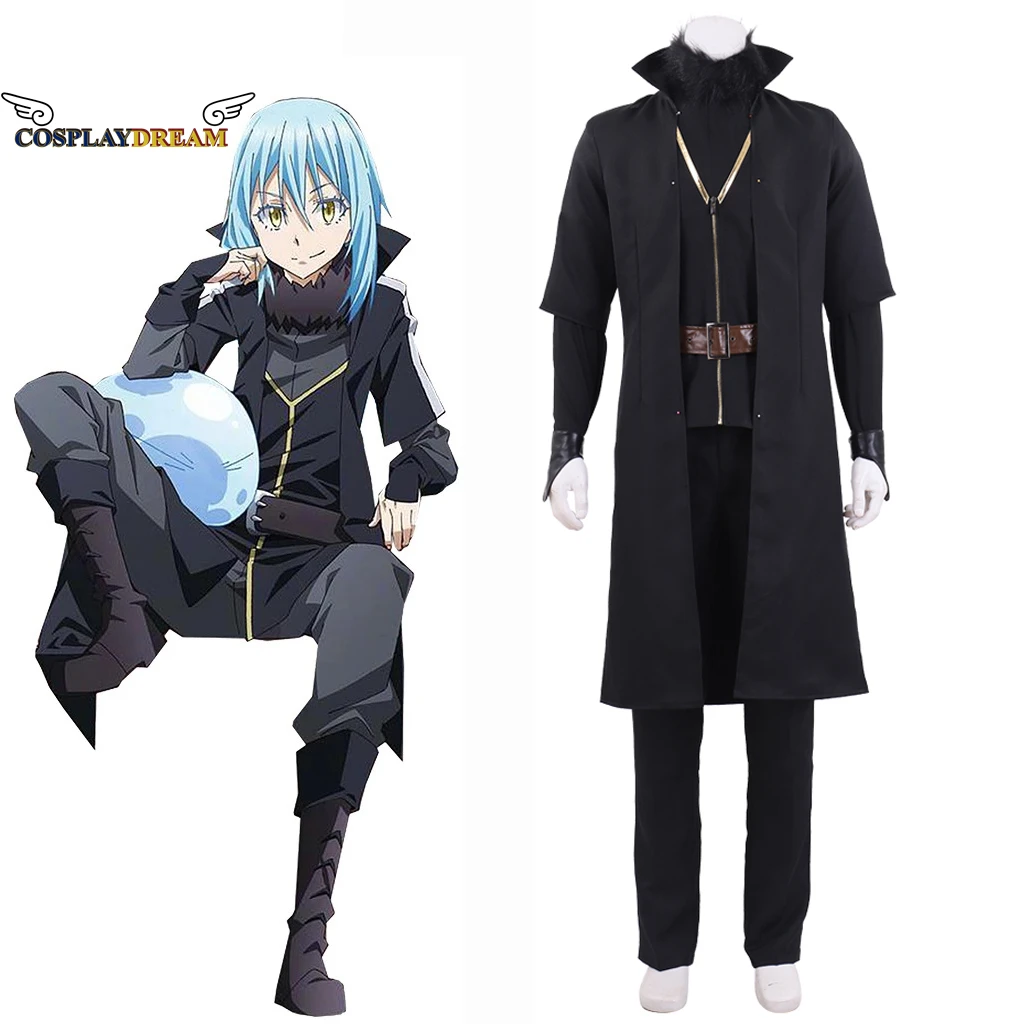 

That Time I Got Reincarnated As A Slime Rimuru Tempest Cosplay Costume Top Vest Coat Pants Outfits Mens Halloween Carnival Suit