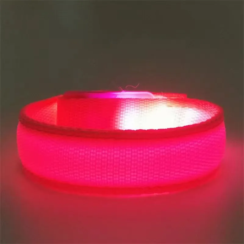 Glow in the Dark Bracelet Led Luminous Bracelet Concert Party Bar Velcro LED Sports Wrist Strap Party Supplies