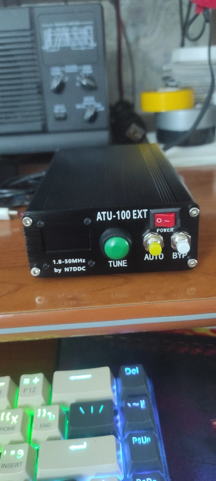Mini ATU-100 Antenna Tuner 1.8-50MHz Automatic Antenna Tuner OLED