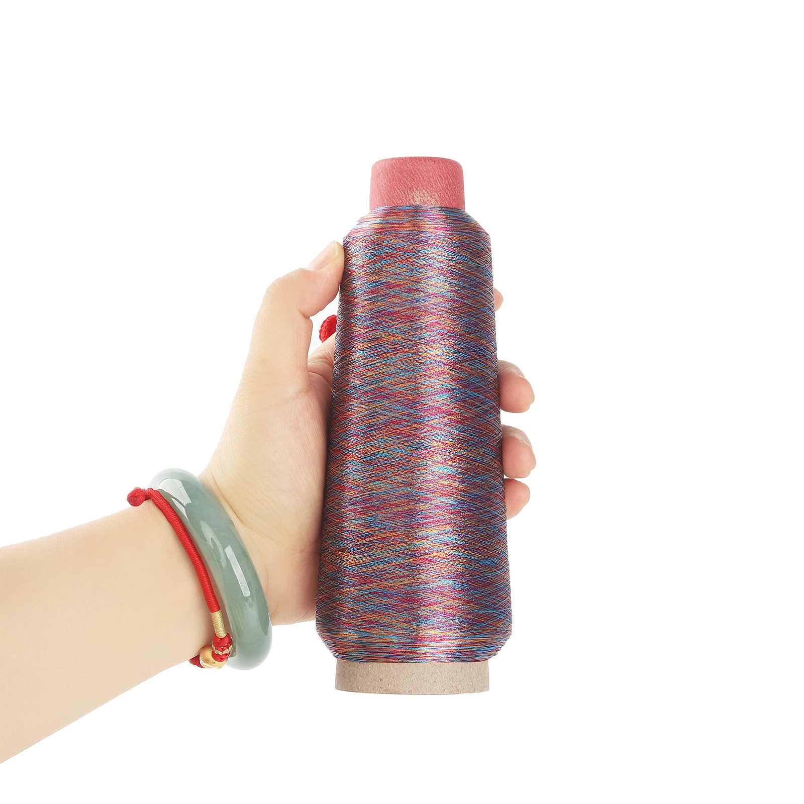 Metallic Yarn 150D 3000M Per Cone Metallic Thread Yarn For Computerized Embroidery Decorative Sewing 28 Shinny and Glittery Colors Available