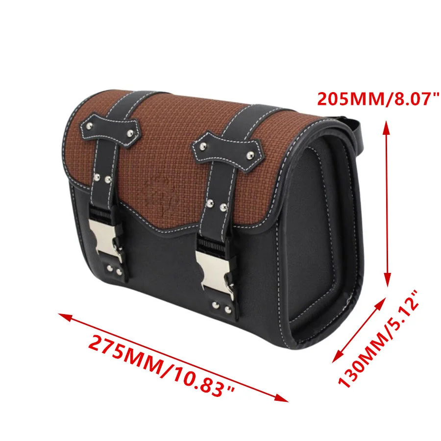 Embryo wasmiddel Verdienen Retro Pu Leer Motorfiets Zadeltas Voorvork Achterbank Scooter Bromfiets  Opslag Tool Pouch Motorbike Universal Bagage Tas _ - AliExpress Mobile