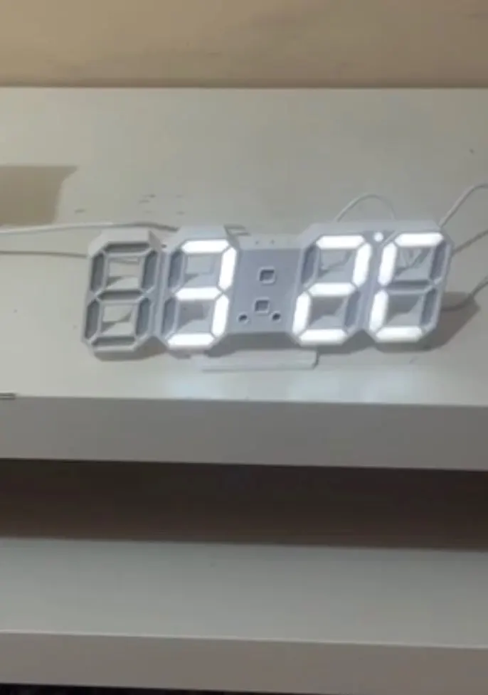 Modern Digital Wall Clock 3D LED Wall Clock photo review