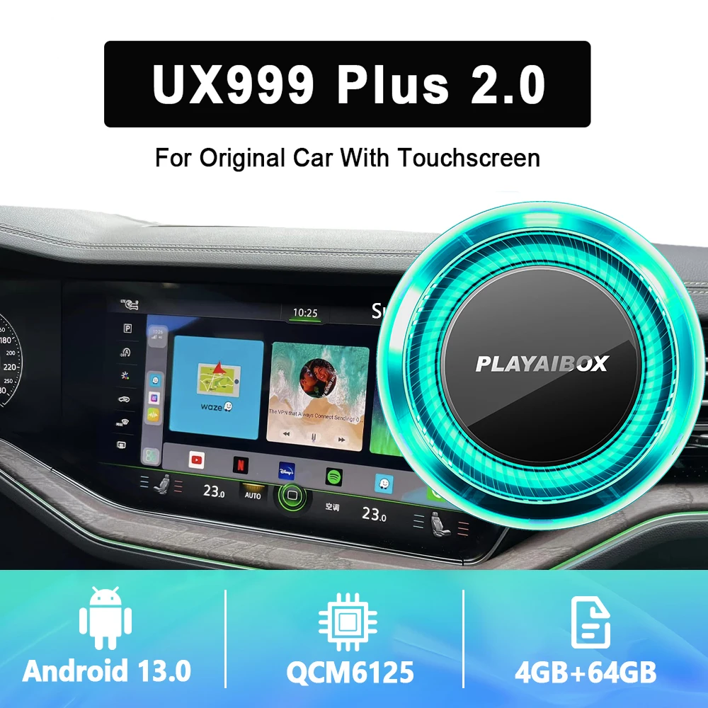Carplay Car Multimedia Player Para Android 13 Caixa de Carro Iptv