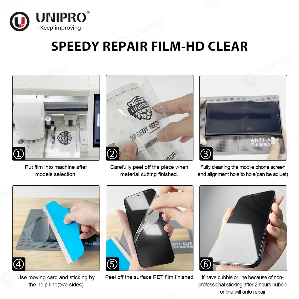 Self Healing Anti-Scratch HD Matte Flexible Film Mobile Phone TPU Hydrogel Movies for Cutting Machine Curved Screen Protectors