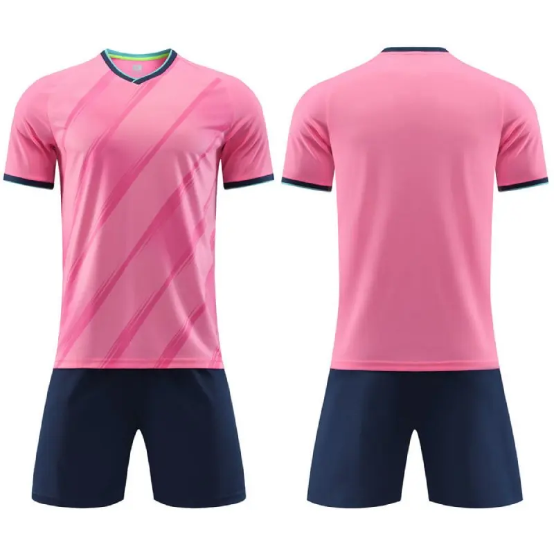New Season Football Jersey Suit For Men Children DIY Custom  23/24 Hot Sell Quick Dry Boys Teenagers Soccer Uniform Clothing Set