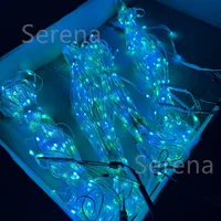 100M String lights for line decoration Big Triangle LED delta Inflatable kite with speed and color control with meteor flash 2