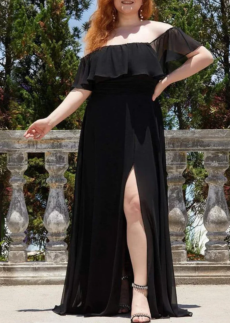 plus size wine red dress