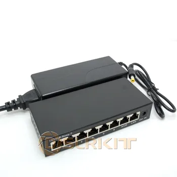 패시브 PoE 스위치 인젝터, UBNT AP UAP AC 라이트 LR용, 24V, 72W, 8 포트, 6 PoE