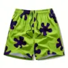 Floral Random Luxury Print Men Casual Comfy Drawstring Shorts With Pockets For Summer Beach Sports Oversized Casual Loose Shorts 5