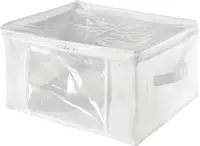 2-pack fabric storage zipper bags, medium. 16x12x8 inches, ideal for organizing small items, offering compact and functional 1