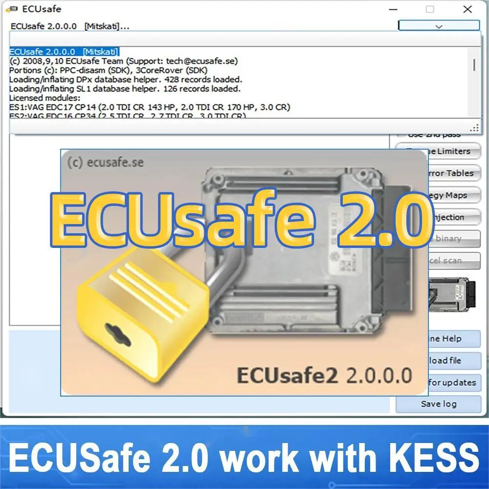 

ECUSafe 2,0 2023 горячая Распродажа ECU безопасное программное обеспечение ECU ECM 2,0 диагностический инструмент CD DVD программное обеспечение для автомобилей и грузовиков работает с KESS