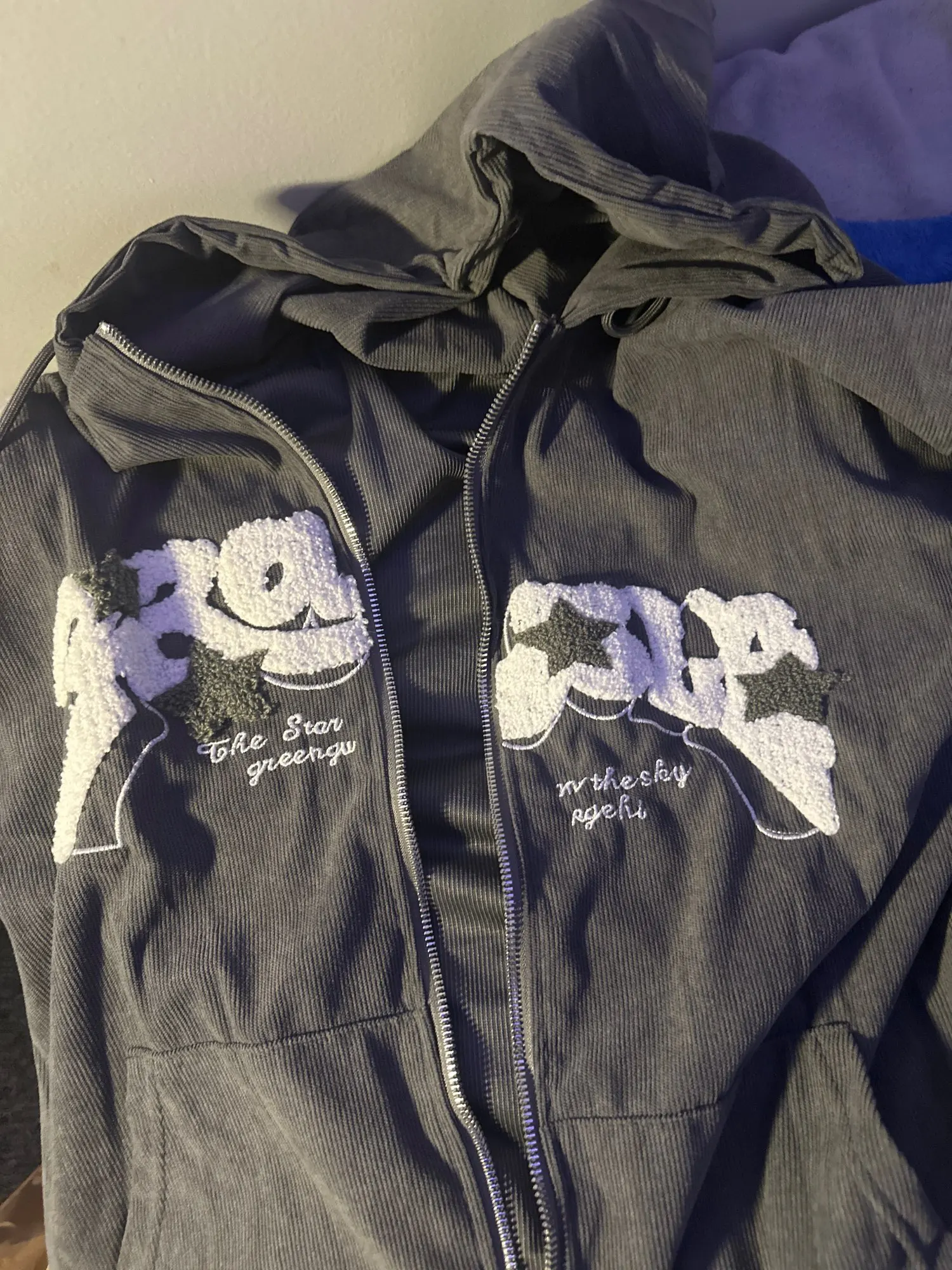 Fashion Embroidery Zip Up Hoodies Women Autumn Long Sleeve Tops Loose Hood Shirt Harajuku Y2K Clothes Female Sweatshirt Jacket photo review