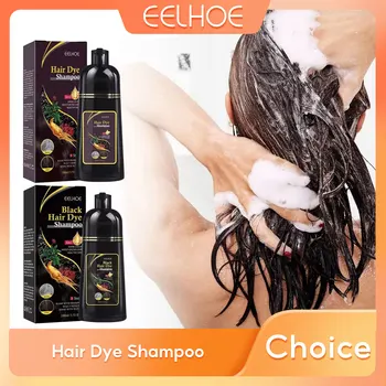 Shampoo per tinture per capelli colore per capelli cura oscurante nutriente rivestimento lucido grigio pulito cuoio capelluto Polygonum naturale Shampoo colorante per capelli neri