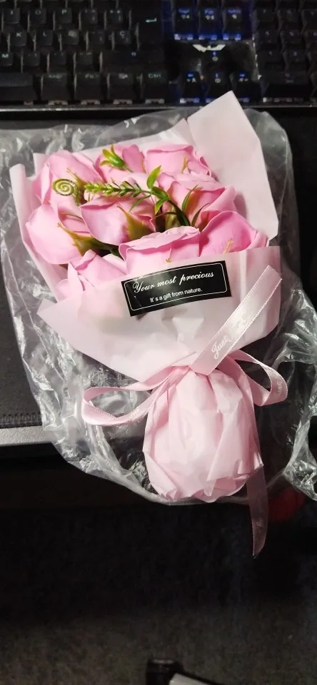 9 Heads Soap Flower Rose Bouquet | Artificial Roses For Gifts & Decor