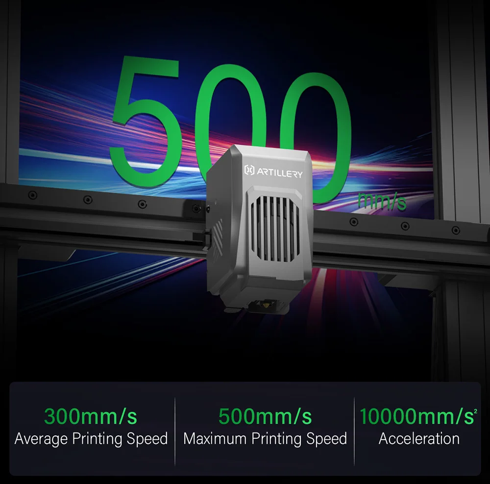 Yazıcının stabil yapısal tasarımını vurgulayan görüntü