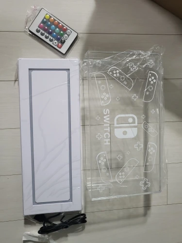 Klart skyddsfodral Dust Display Box Cover för Nintendo Switch/OLED Host Shell Luminous Sleeve Base NS Spel Tillbehör photo review