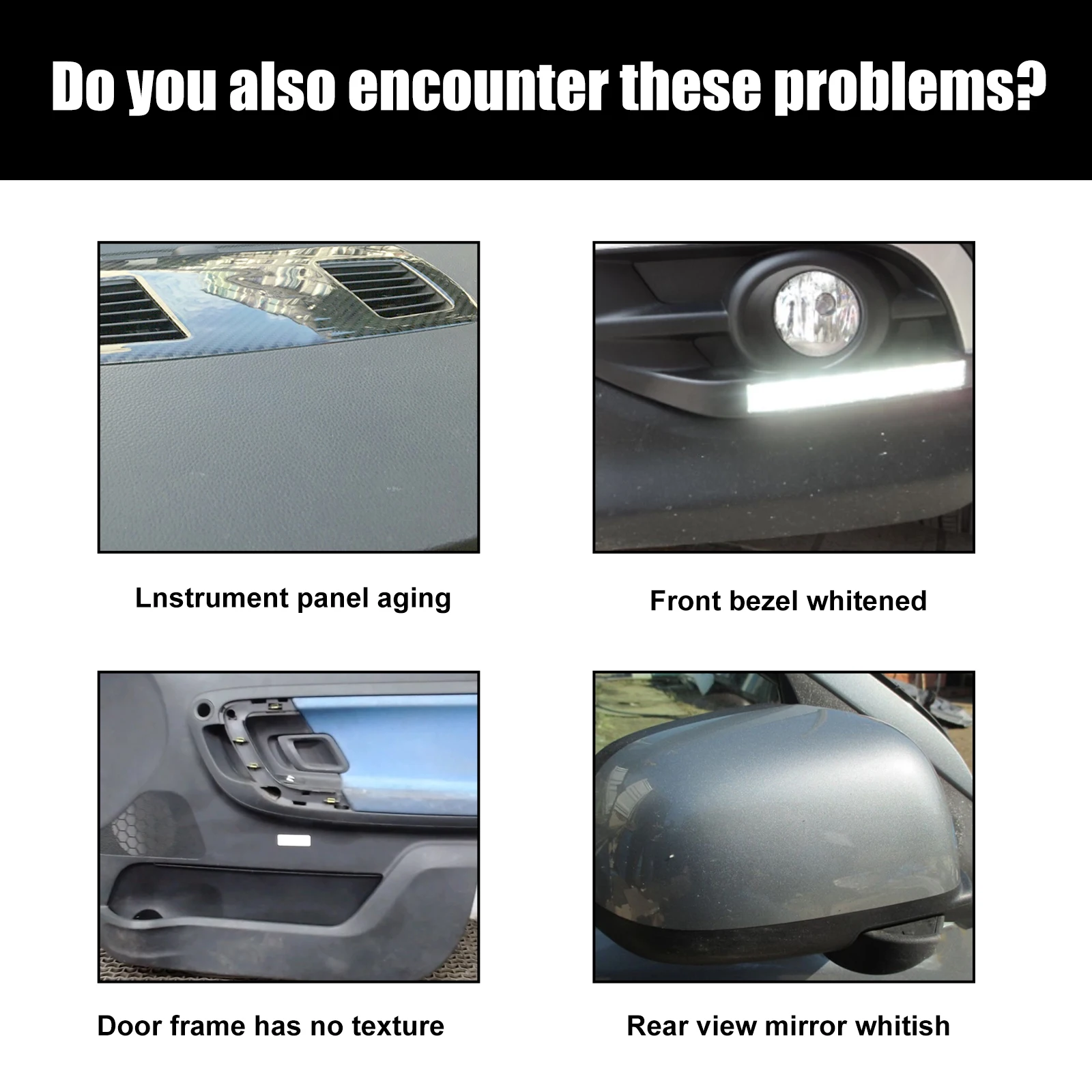 Quick 30ml Crystal Car Coating Liquid Restoring Interior Car Seat Protective Dustproof Maintainence Plastic Restorer Agent Set