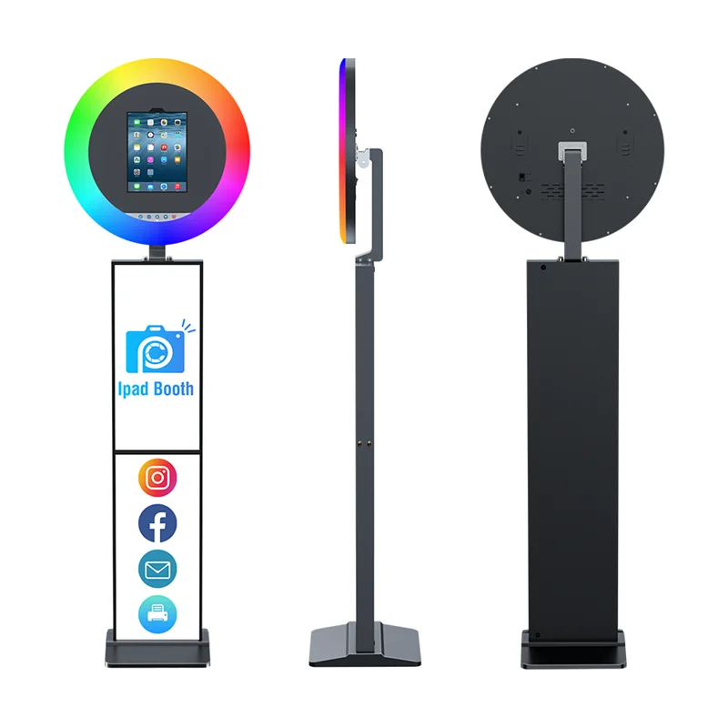 iPad Photo Booth, Selfie Maker, Adjustable Case with LED Ring Light for Events, Parties, Weddings A46c7f1f7273e41bda6ded27fd90123c9O
