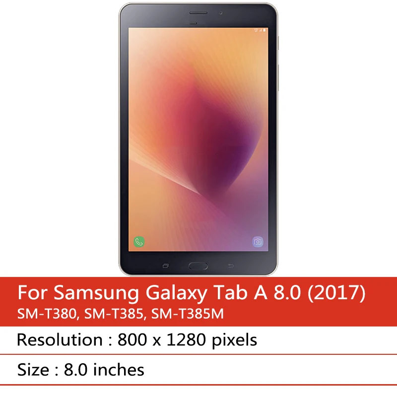 Digitador da Tela Táctil para Samsung Tab Display Lcd 80 Polegadas a 8.0 2023 T380 T385 a2 s Sm-t380 Sm-t385 - Imagem 3