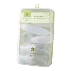 Compact Travel Toiletry Containers Set - Leak - Proof, Refillable Bottles (10 - Pack) (Light green)