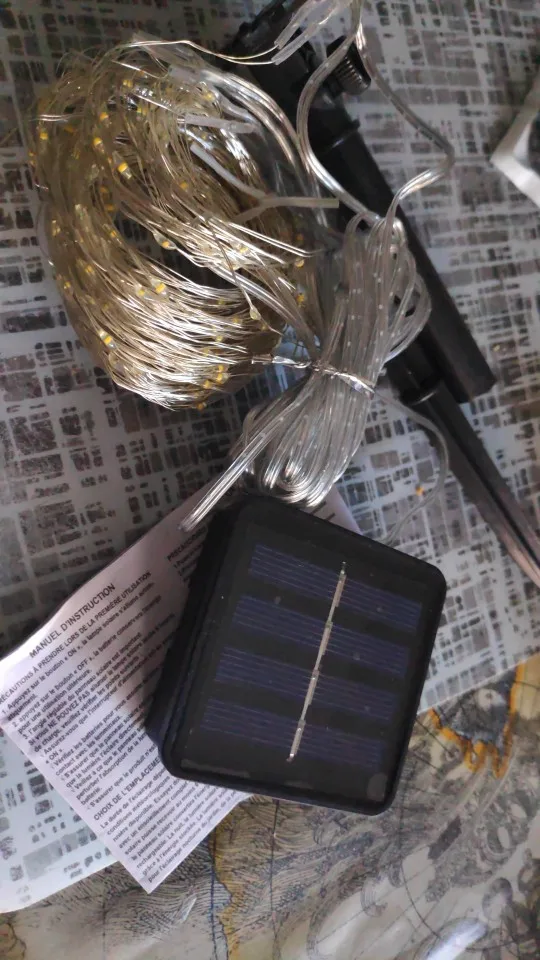 Cortina de luz LED Solar impermeable para exteriores, guirnalda de luces de hadas para decoración de patio, Navidad, 300LED photo review