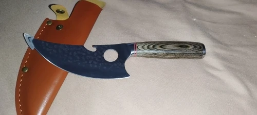 Steel Craft Mastery: Hand-Forged Chef and Butcher Knives for Culinary and Outdoor Adventures photo review