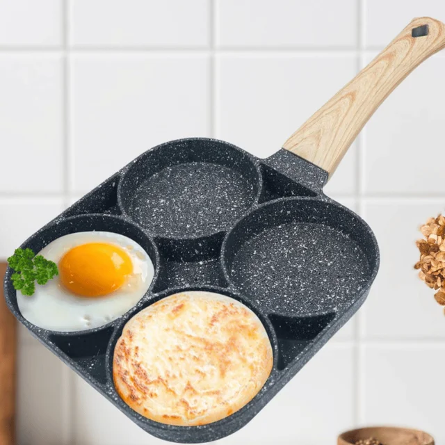 Non-stick Multi-functional Frying Pan With Dividers For Breakfast