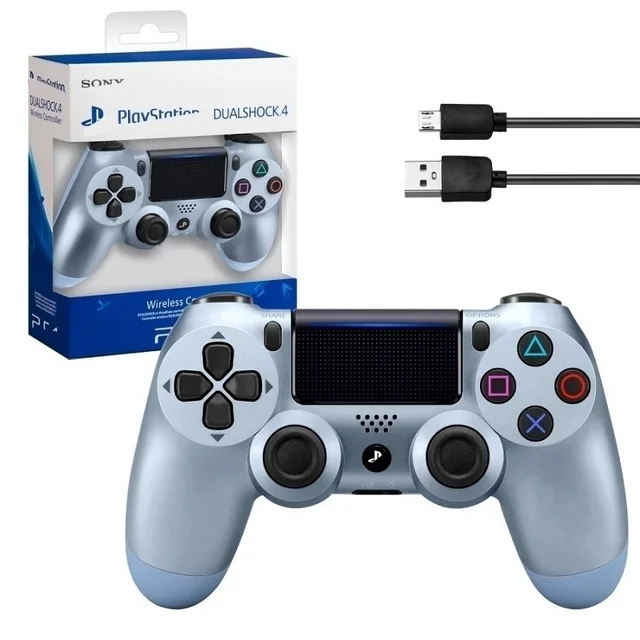Gamepad wireless Bluetooth joystick for PS4 DualShock 4 v2 wireless (PS4/pc/iOS/Android) with shipping from Russia Gamepad playstation ps xbox series nintendo switch games game console for pc Steel-blue