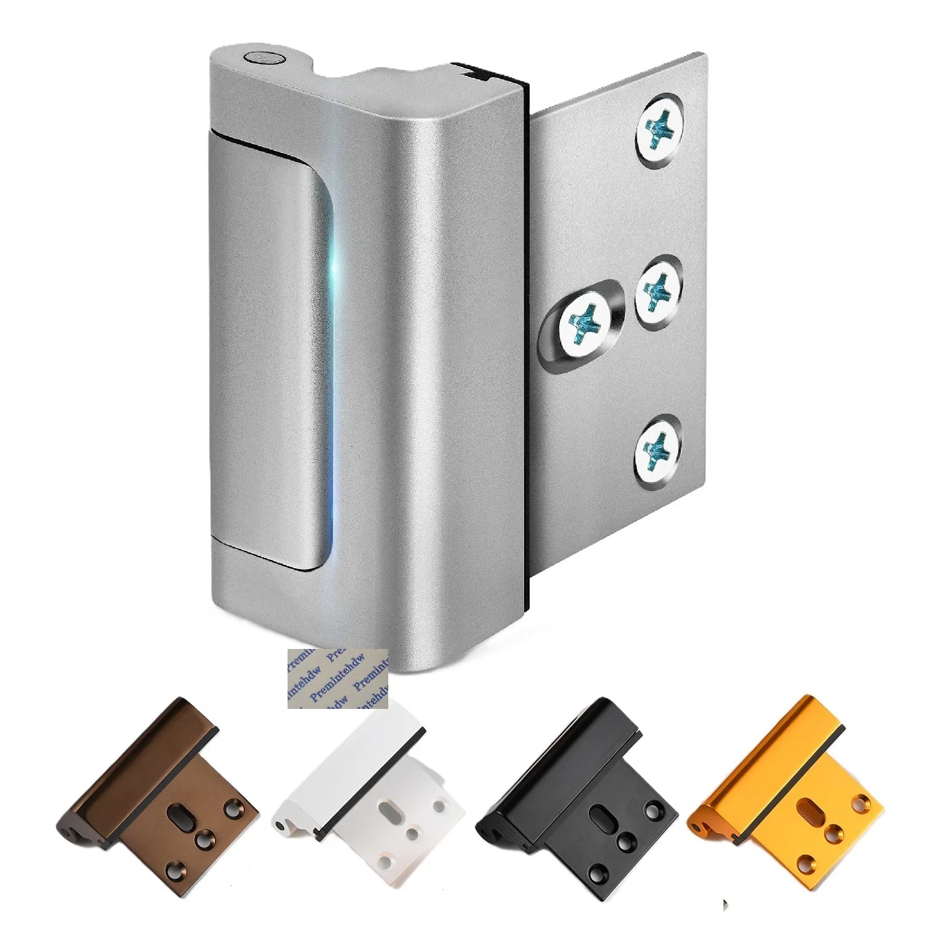 1Piece Aluminum Inward Swinging Open Door Reinforcement Latch Lock For Burglar Prevention Childproof