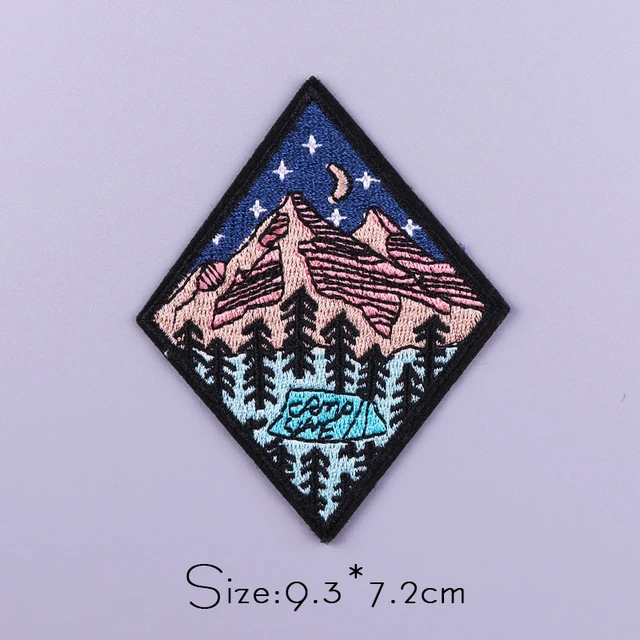 Outdoor Campfire Morale Badge Camping Adventure Embroidery Patches  Dangerous Bear Bag Stickers Creative Hook and Loop Patches - AliExpress