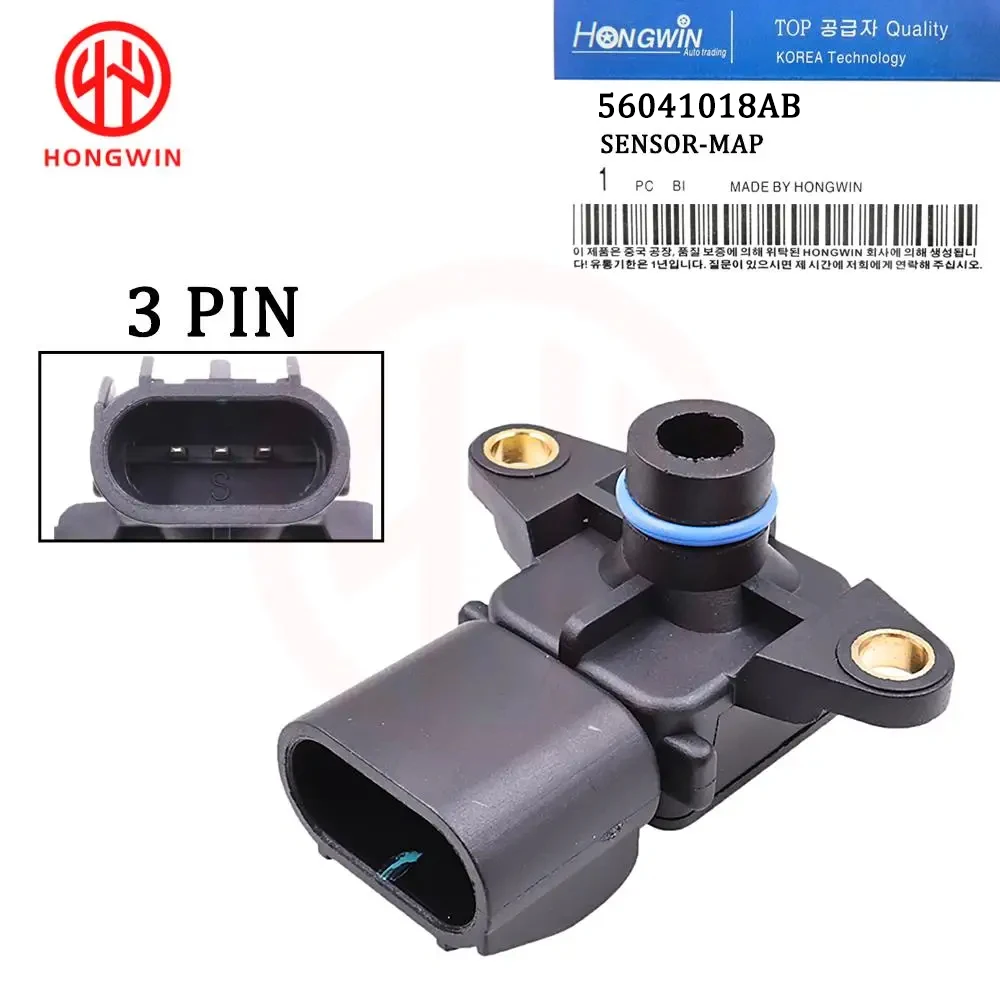 Manifold hava basıncı sensör haritası sensör 56041018AB 68002763AA Chrysler Voyager Dodge karavan RAM1500 Jeep Wrangler 2001-2004 için