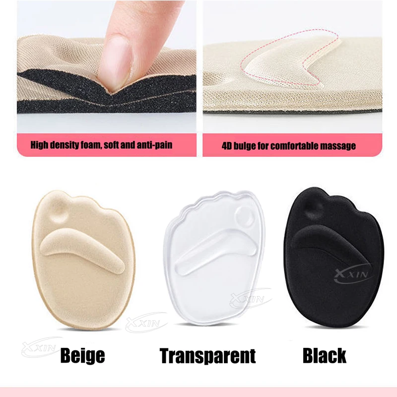 High-heeled Anti-slip Insoles Thickened Forefoot Cushion Reduced Size