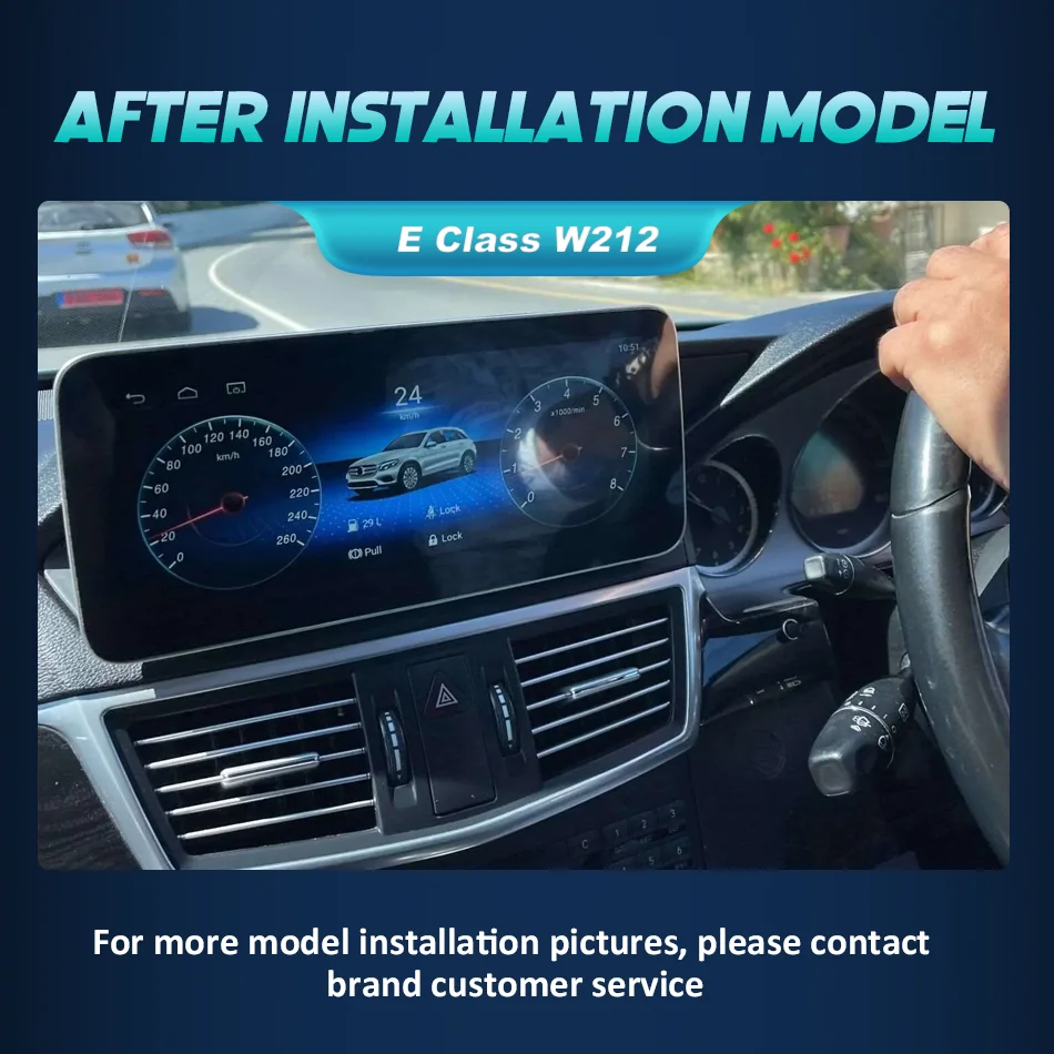 W205 Carplay 12.3 Android Auto Radio Für Mercedes E-Klasse W212 - 8+128GB, CarPlay, DAB+, 4G Android 14 Car Stereo