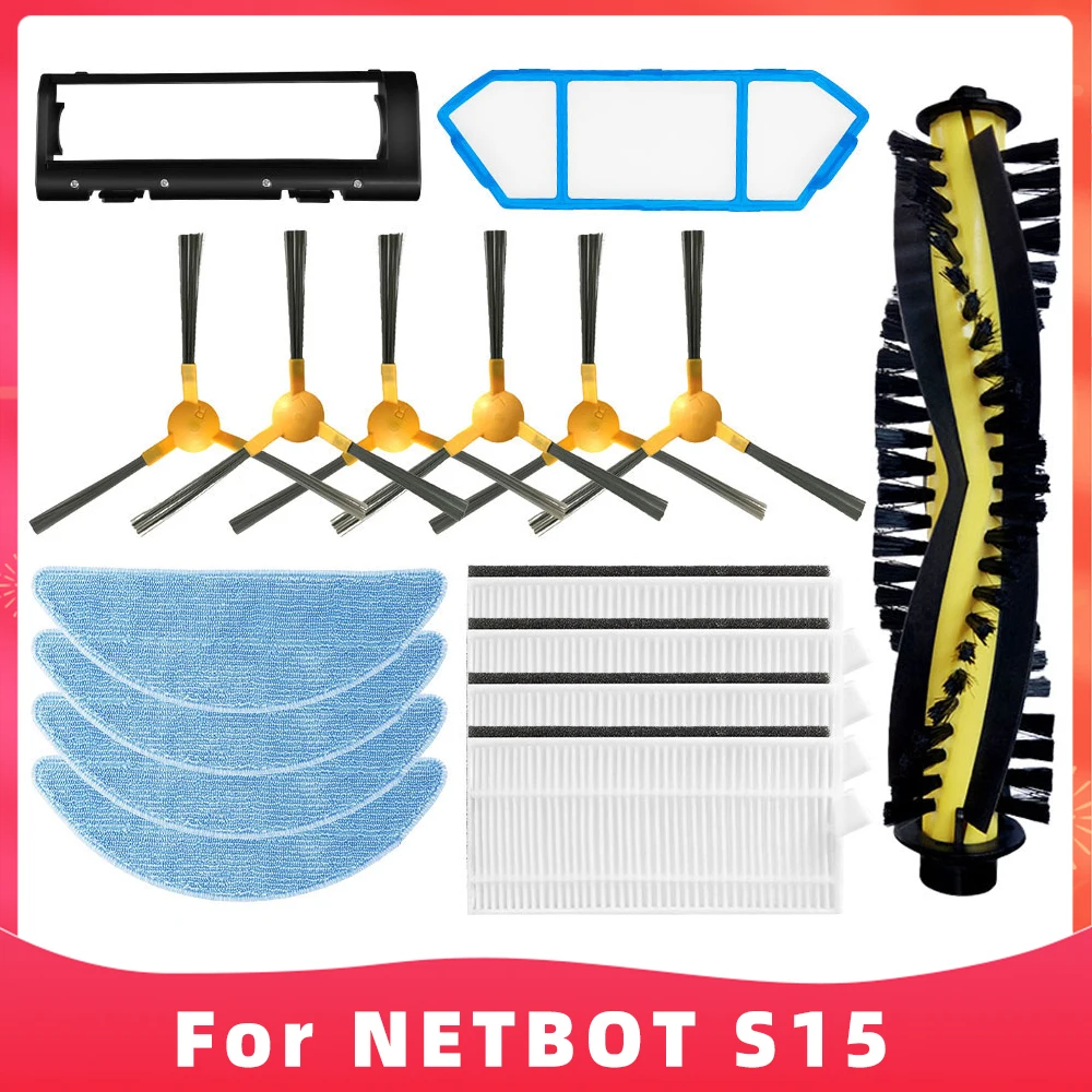 Adequado para Neatsvor X500x520x600 Protesvor X500t8s6ikhos Create Netbot S15 Aspirador Escova Filtro Mop Peça de Reposição