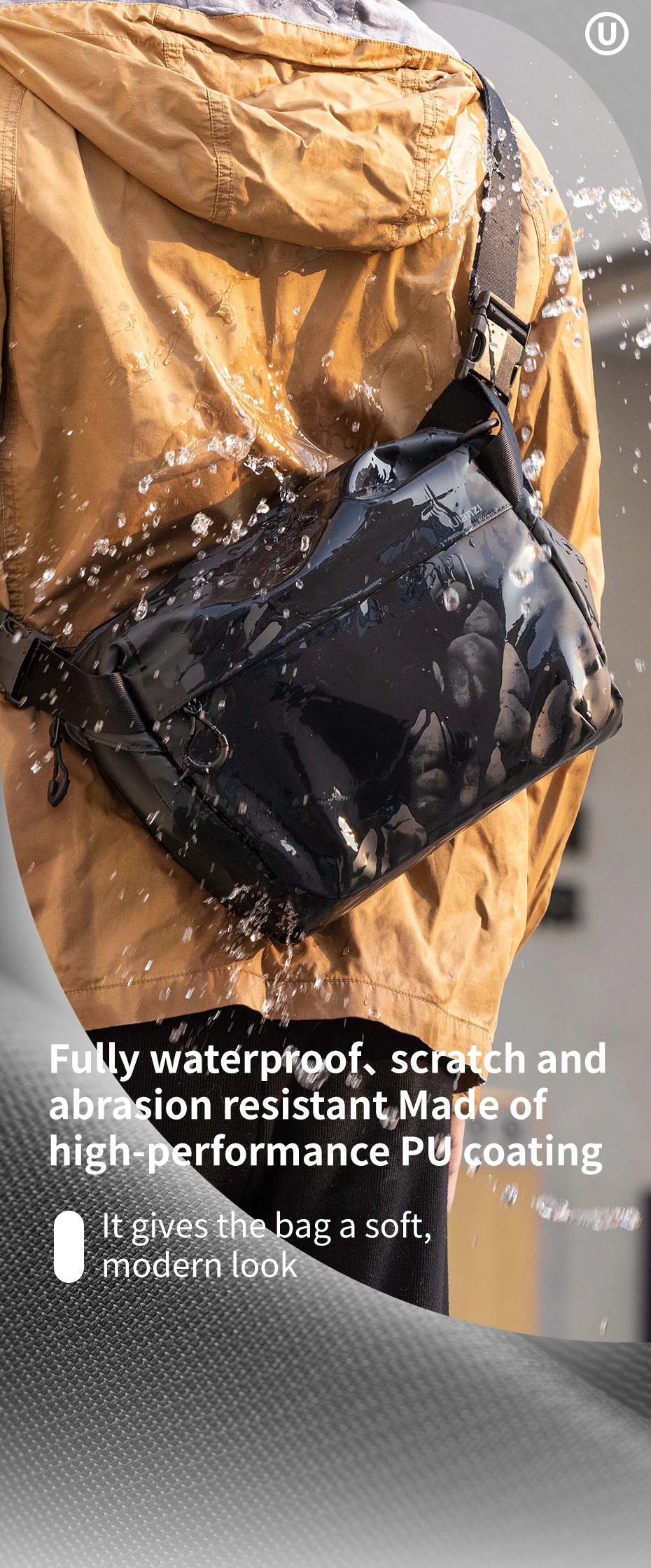 PB008 DSLR Camera Bag Waterproof Digital Camera Photography Shoulder Messenger B