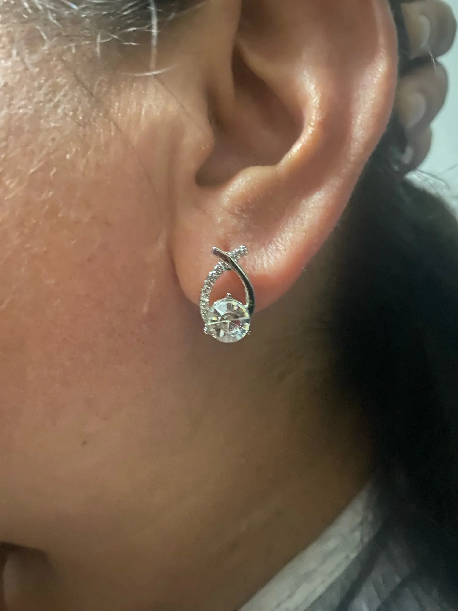 Korean Style Fashion Cross Stud Earrings photo review