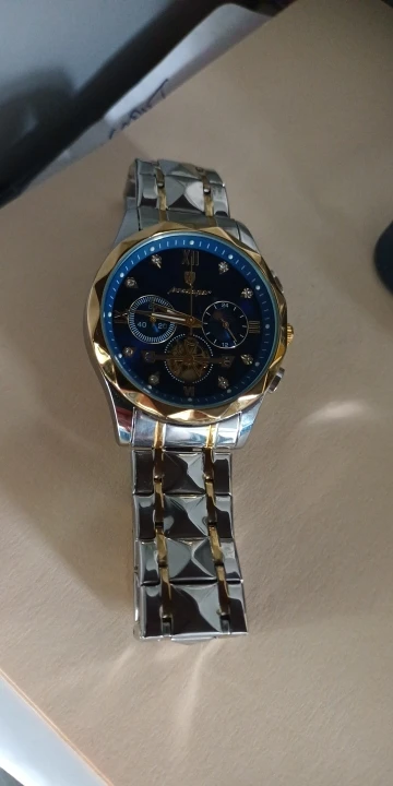 POEDAGAR Luxury Man Wristwatch Waterproof Luminous Chronograph photo review