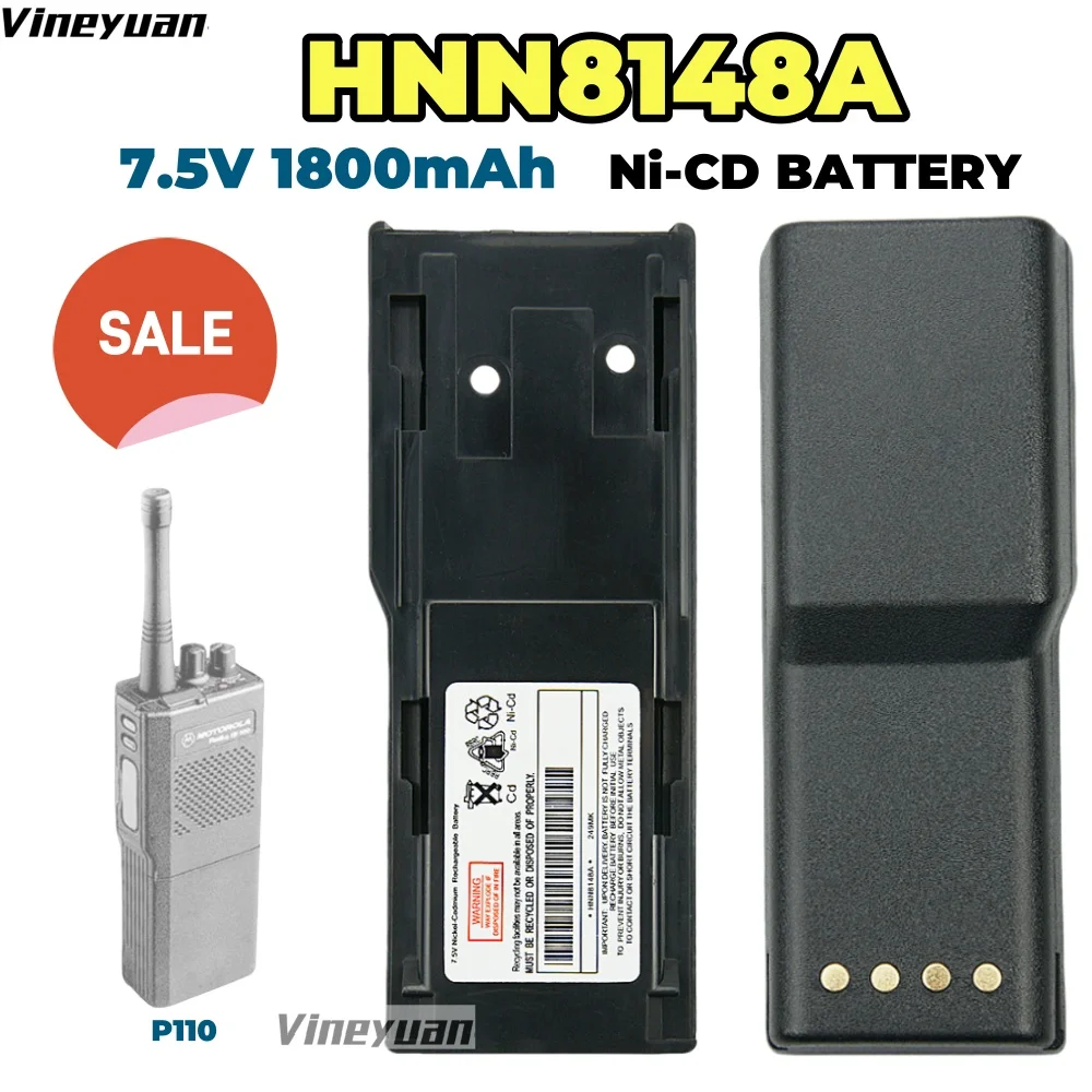 Batterie Aa Batterie Per Radio Motorola TLKR - 2 Pack Ni-MH 1650mAh - Foto 7