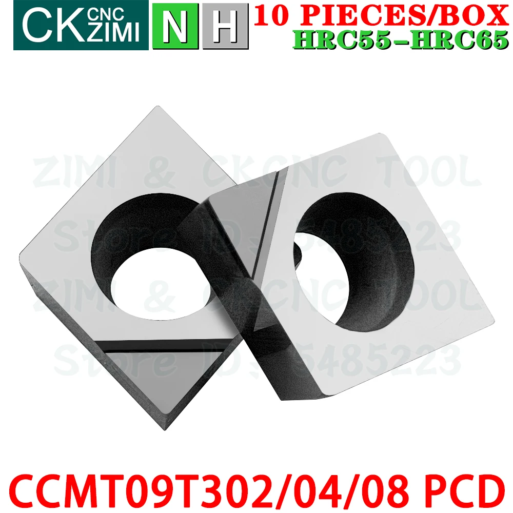 Plaquette Carbure Tungstène 10 Lames Insertion Carbure WCMT050308FN - Pour Tour CNC Semi-Finition Acier - Boîte Rangement Boîte Rangement Lames