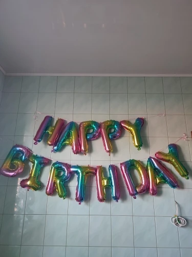 Blue Foil Birthday Balloon Set photo review