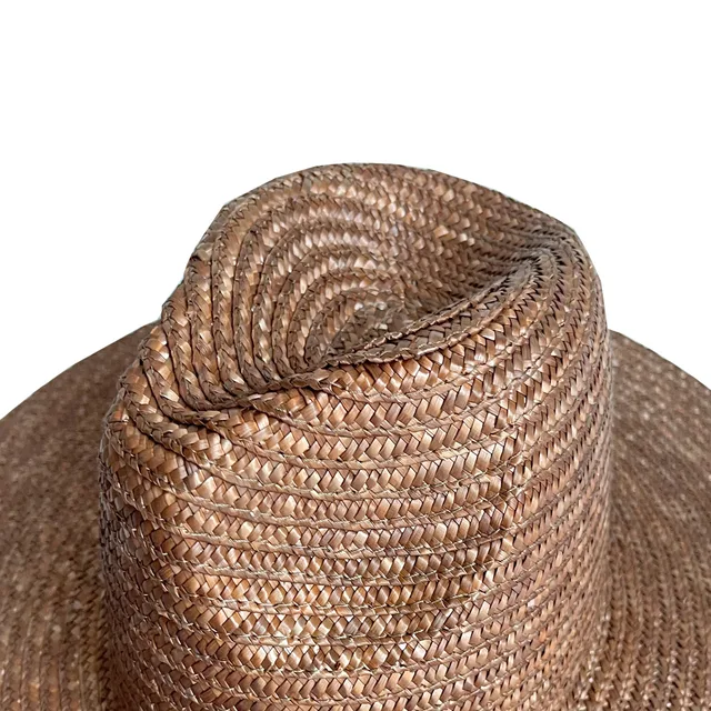 Cappello Di Pagia Da Spiaggia Donna | UPF 50+ Arrotolabile Con Fiori - Unico Taglia - Foto 3