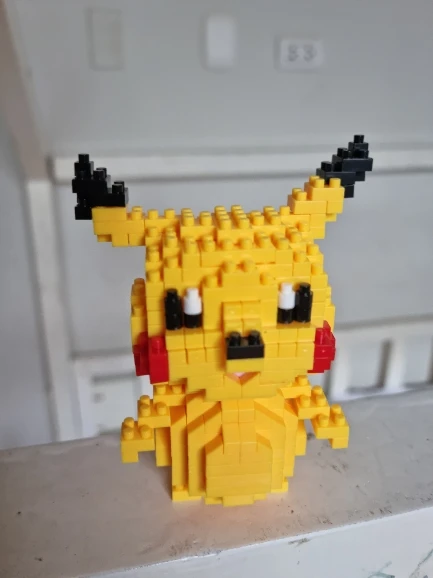 DIY Pokemon Blocks Small Cartoon Mini Building Block Pikachu Charizard Eevee Mewtwo Anime photo review