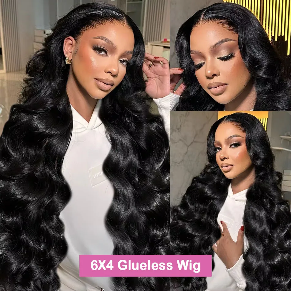 Human Hair Wigs 30Inch Body Wave Lace Front Wig Human Hair Glueless Wig Ready to Wear 13x6 HD Transparent Human Hair Lace Frontal Brazilian Wigs
