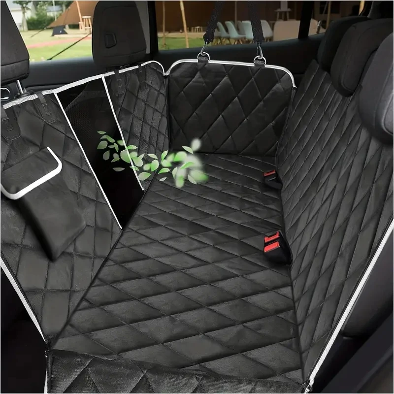 Universal Pet Car Seat Cover Waterproof Mesh Window Storage Pocket Durable Scratchproof Nonslip Dog Car Hammock