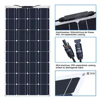 Panneau solaire flexible de 200 W, panneau solaire 12 V, cellule photovoltaïque monocristalline pour camping-car, caravane et camping. 3