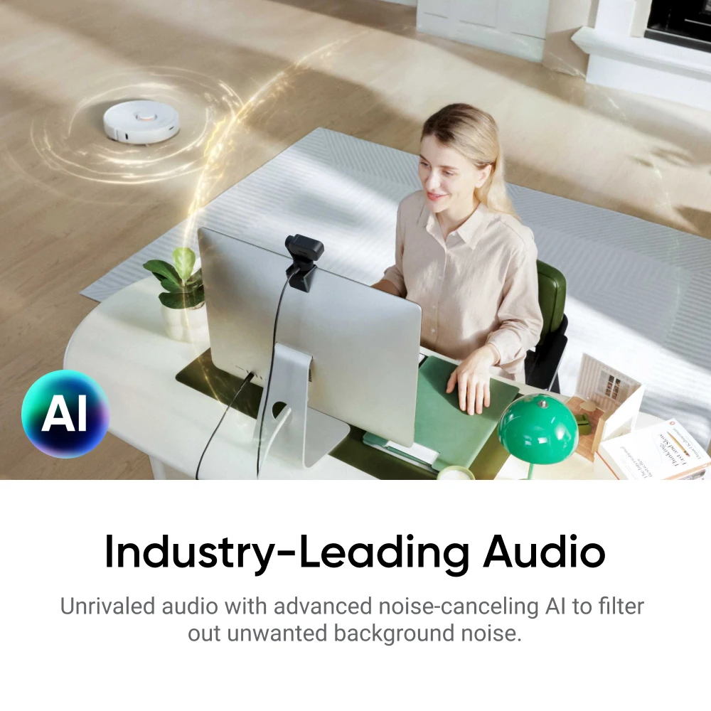 Insta360 Link 2 & 2C-PTZ 4K Webcam for PC/Mac 1/2" Sensor AI Tracking HDR AI Noise-Canceling Mic Gesture Control PC Webcam PC Web Camera Computer Camera